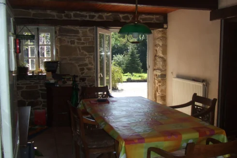 View from owners kitchen to front garden