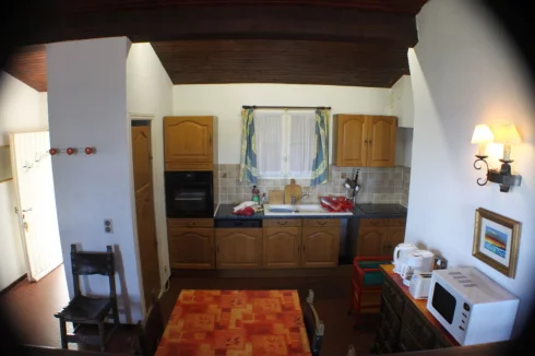 Kitchen and dining area