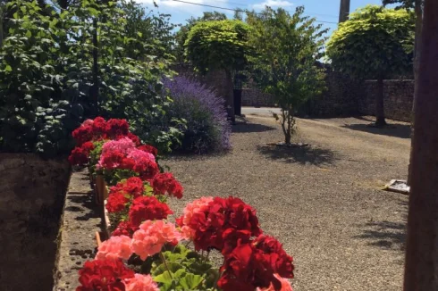 The main driveway into garden and house