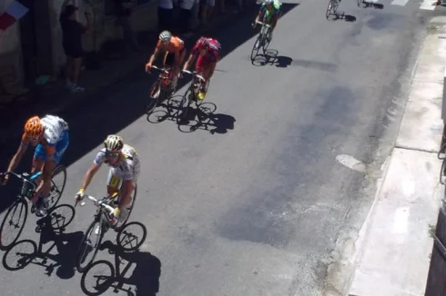 Le Tour de France Below the Window