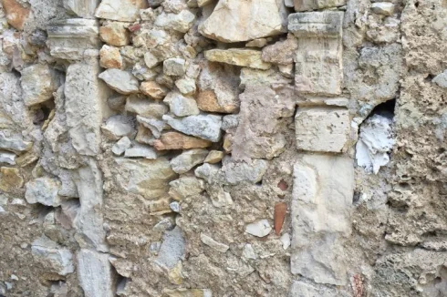 An original door from the kitchen to the household's vegetable garden.