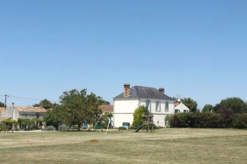 View of the main houses and the central courtyard