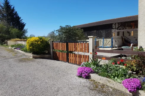 main entrance and driveway