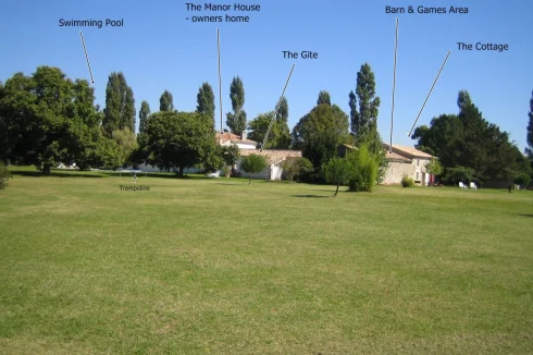 Rear view of Property with layout of the buildings and facilities