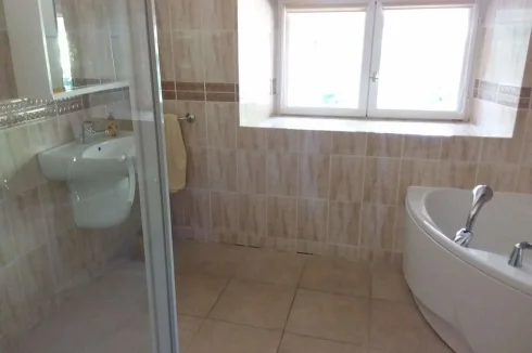 Bathroom with shower cubicle