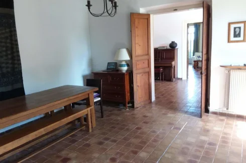 Dining room looking into hallway