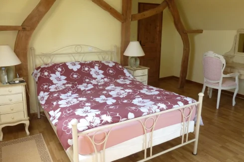 Bedroom in the new extension