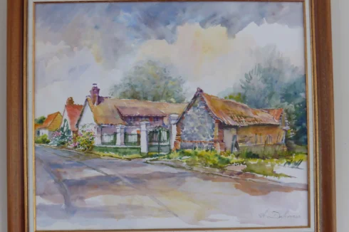 A local artist's impression of the house