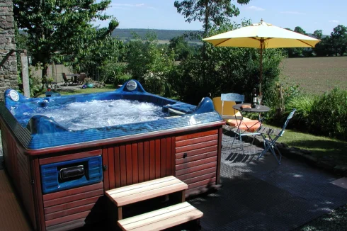 Hot Tub in Retreat Garden