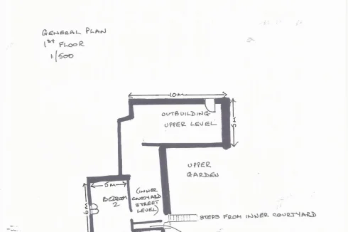 first floor plan with approx measurements