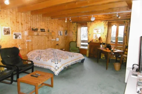 Bedroom with balcony