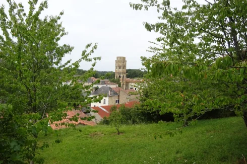 Charroux, with The Chalemagne Tower (Abbey)