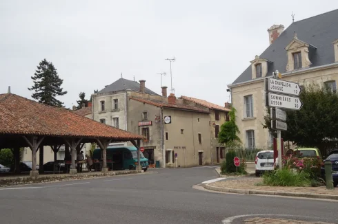 Centre of Village, with Les Halles on the left