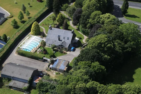 overview of the house taken from the rear of the property