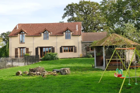 summer house and garden