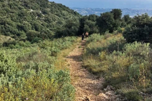 Hiking trail on top of Baou des la Gaude