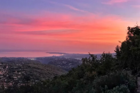 Sunset from top Saint Jeannet