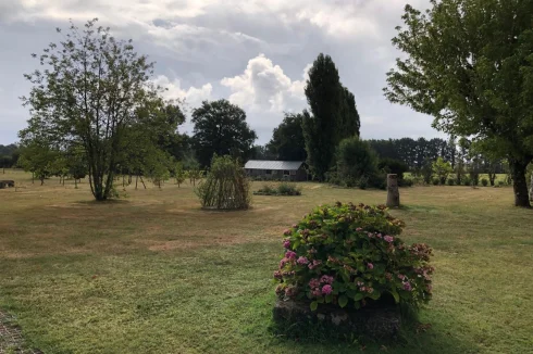 The garden and the stablings for horses