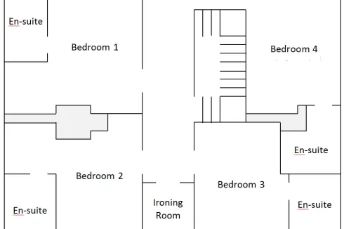 First floor plan - please note not to scale