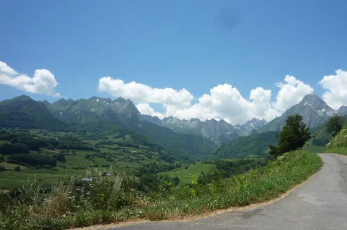 The beautiful mountains in summer