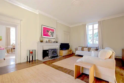 Sitting room with log-burner