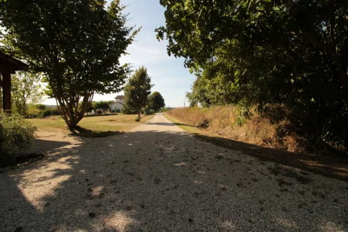 Entrance Drive looking West