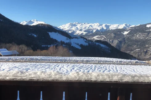 View to the front of the main balcony