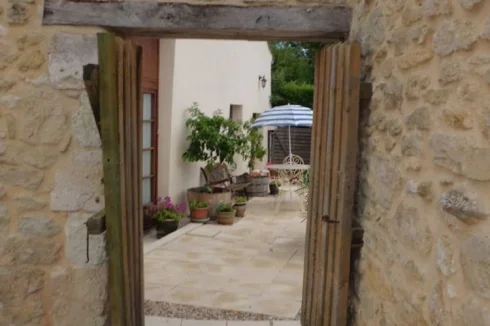 Gate to courtyard