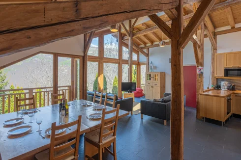 Quiet Location for this Chalet above Macot la Plagne la Plag