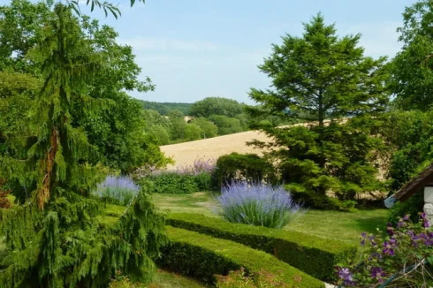 Gardens and view