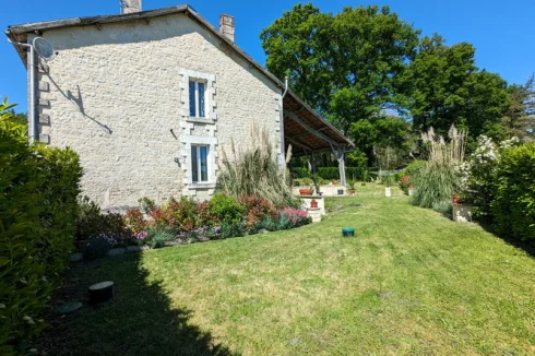 Side garden, house and terrace