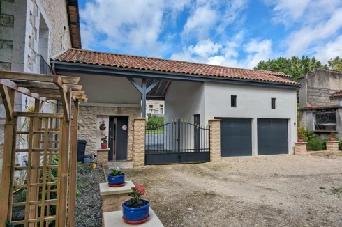 Courtyard and Garage