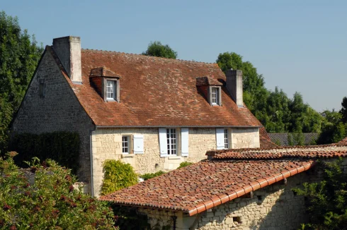 House from hillside