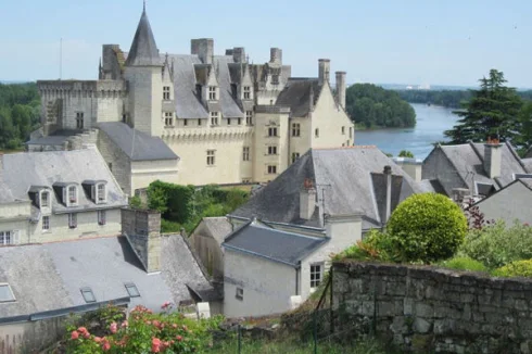 Montsoreau at the confluence of two rivers, the Loire and the Vienne