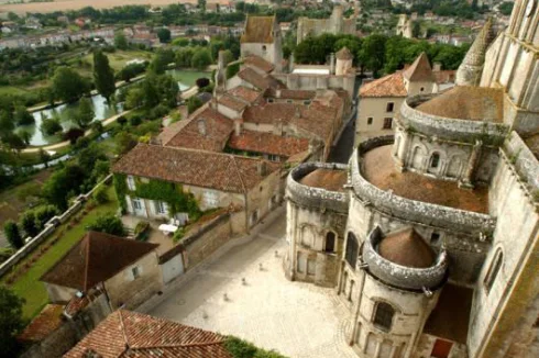 Medieval city of Chauvigny set on the Vienne