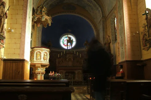 Famous church, Rennes-le-Chateau