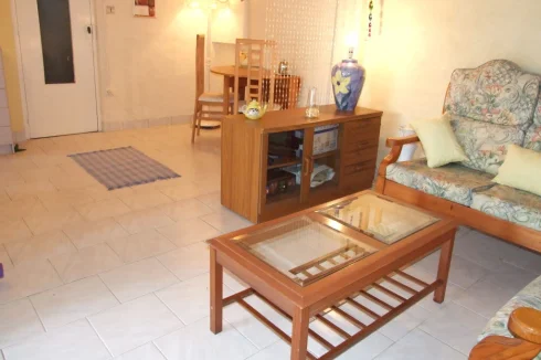 Flexible space in gite - currently living and dining area,