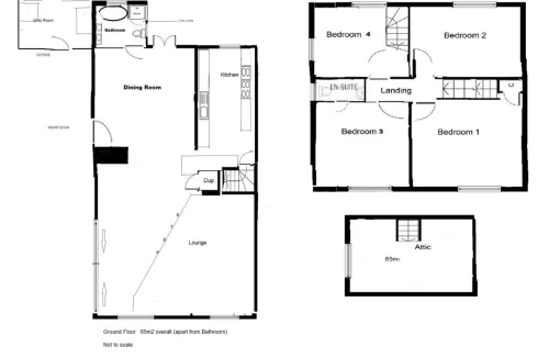 House floorplan. Not to scale.