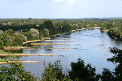 View of the river from one of the suites in the manor