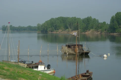 The old fashion boats on the river