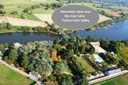 Panoramic view over the Loire Valley