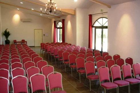 A setup for meetings and conferences