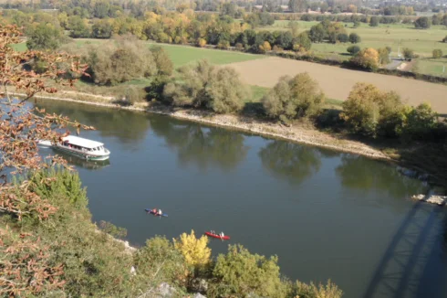 Cannooing and boating on the river Loire