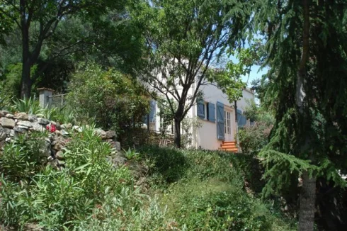 Garden with cottage