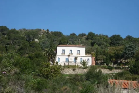 House  from land below