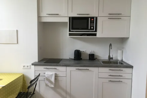 Studio apartment kitchenette