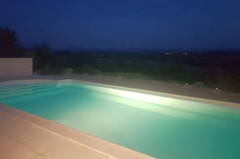 Pool at night