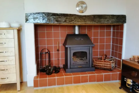 Kitchen fireplace and wood burning stove