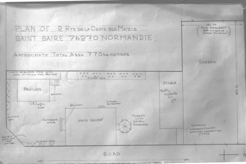 Plan of house and gardens