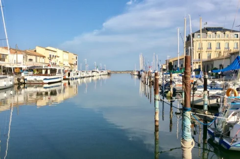 Village Port looking out to the Etang de Thau